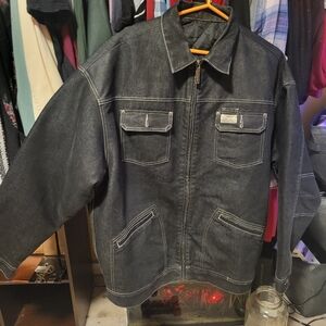 Euc  RocaWear Men's Black Denim Jacket